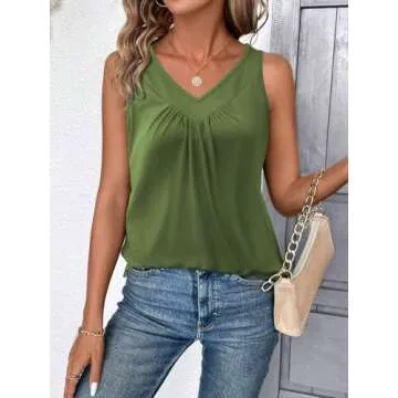 Stylish Zeagoo V Neck Tank Tops for Women - Casual Essential
