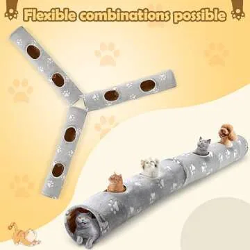 BETOPET Cat Tunnel for Indoor Cats and Small Pets