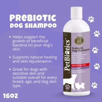 Petbiotics Lavender Dog Shampoo - All-Natural Gentle Wash