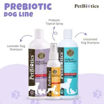 Petbiotics Lavender Dog Shampoo - All-Natural Gentle Wash