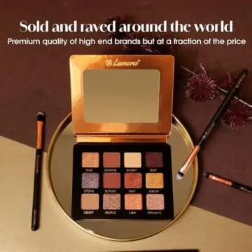 Lamora Nude Bronze Eyeshadow Palette for Vibrant Looks