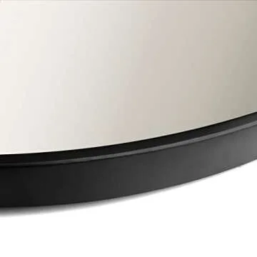 MORIGEM 31.5" Round Metal Frame Mirror