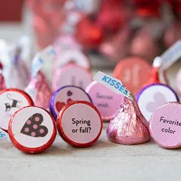 HERSHEY'S KISSES Heart Box Valentine's Day Candy Milk Chocolate Bag, 11 Oz.