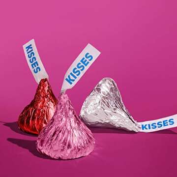 HERSHEY'S KISSES Heart Box Valentine's Day Candy Milk Chocolate Bag, 11 Oz.