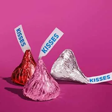 HERSHEY'S KISSES Heart Box Valentine's Day Candy Milk Chocolate Bag, 11 Oz.