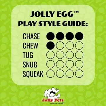 Jolly Pets Jolly Egg Dog Toy for Active Dogs 8 Inches
