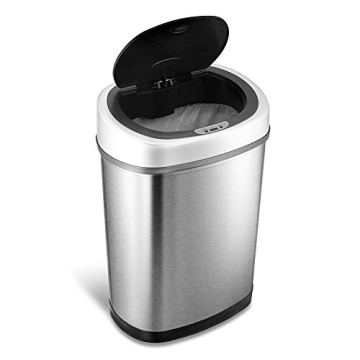 NINESTARS Automatic Touchless Infrared Trash Can 11 Gal