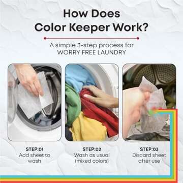 Color Keeper® Dye-Trapping Laundry-Saving Sheets, 100 Value Pack | Fragrance Free | Bleach-free Pro...