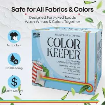 Color Keeper® Dye-Trapping Laundry-Saving Sheets, 100 Value Pack | Fragrance Free | Bleach-free Protection for Mixed Laundry