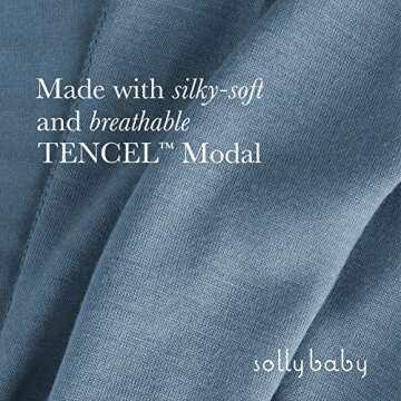 Solly Baby Wrap Carrier, Newborn to Toddler 8-25 Lbs, Buttery-Soft TENCEL, Stylish Design, Hands-Fre...