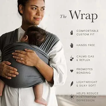 Solly Baby Wrap Carrier for Newborns 8-25 Lbs