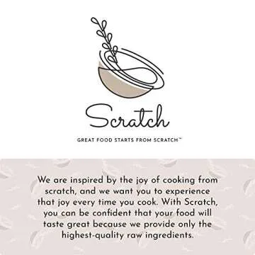 Scratch Premium Dutch Cocoa Powder - Gourmet Baking Ingredients - Rich Creamy Chocolate Flavor - Natural Smooth Low-Fat Mix - Contains Calcium, Iron, Potassium, & Dietary Fiber (8 oz)