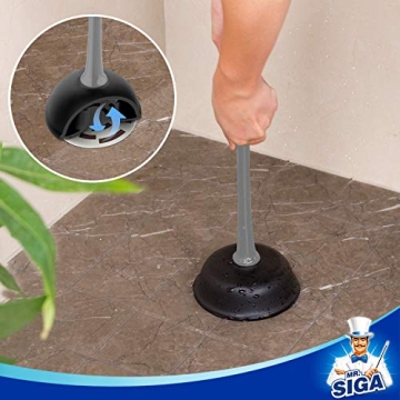 MR.SIGA Toilet Plunger and Bowl Brush Combo for Clean Bathrooms