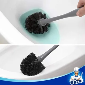 MR.SIGA Toilet Plunger and Bowl Brush Combo for Clean Bathrooms