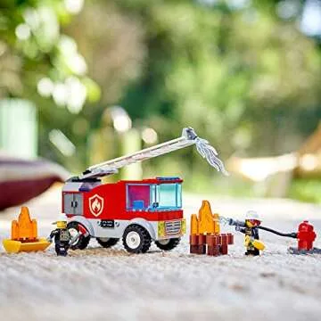 LEGO City Fire Ladder Truck 60280 Building Kit for Kids