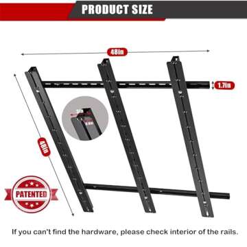 Ultrawall Overhead Garage Storage Racks, Adjustable Garage Ceiling Storage Rack, Heavy Duty Garage O...