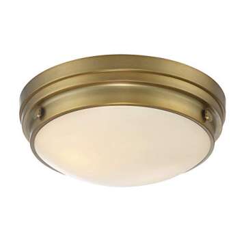 Savoy House 6-3350-14-322 Two Light Flush Mount, 3" x 13.25" x 4.75"