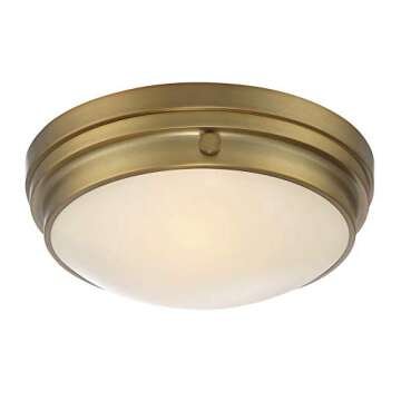 Savoy House 6-3350-14-322 Two Light Flush Mount, 3" x 13.25" x 4.75"