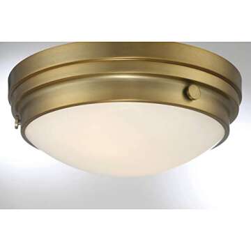 Savoy House 6-3350-14-322 Two Light Flush Mount, 3" x 13.25" x 4.75"