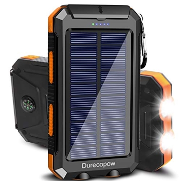 20000mAh Portable Waterproof Solar Power Bank for Outdoors
