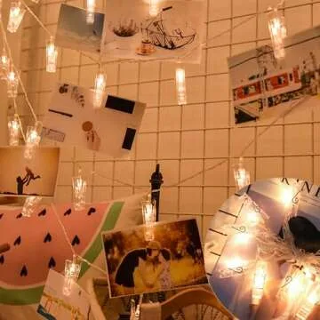 Enchanting 50 LED Fairy Lights with Clips for Photos