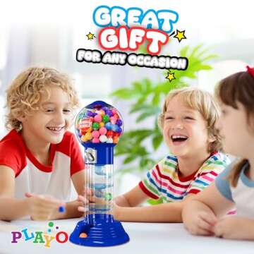 Playo 10.5" Gumball Machine for Kids - Fun & Colorful