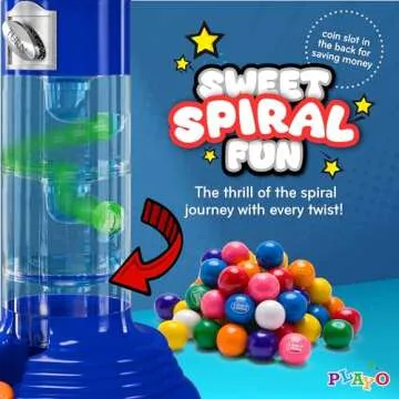Playo 10.5" Gumball Machine for Kids - Fun & Colorful