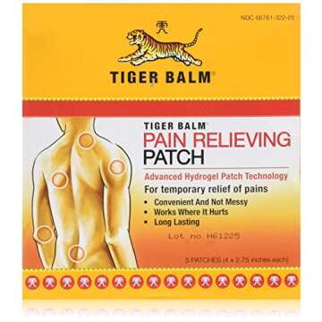 Tiger Balm Pain Relieving Patch Non-Staining 4x2.75 in - 5 - Patch