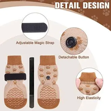 EXPAWLORER Dog Socks: Anti-Slip Paw Protectors for All Ages