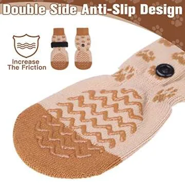 EXPAWLORER Dog Socks: Anti-Slip Paw Protectors for All Ages