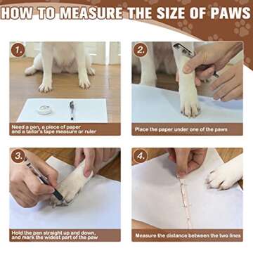 EXPAWLORER Anti Slip Dog Socks to Prevent Licking Paws,Winter Dog Boots & Paw Protectors,Dog Booties for Hardwood Floors with Grippers,Dog Shoes for Hot/Cold Pavement Small Medium Large Senior Dog