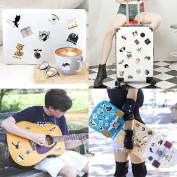 Crymow 100 PCS Waterproof Dragon Rider Stickers