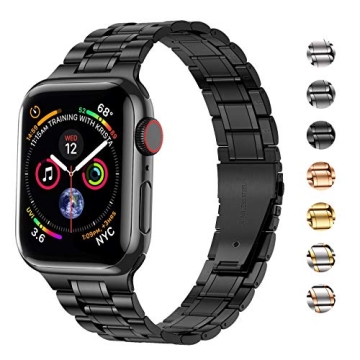 Elegant Stainless Steel Apple Watch Band for All Models