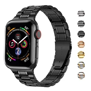 Elegant Stainless Steel Apple Watch Band for All Models