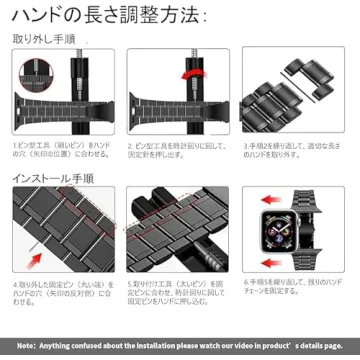 Elegant Stainless Steel Apple Watch Band for All Models