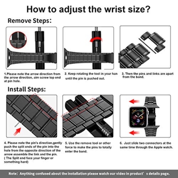 Elegant Stainless Steel Apple Watch Band for All Models