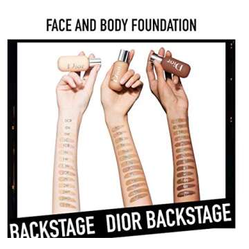Dior Backstage Face & Body Foundation #0W- 0 Warm, 1.6 Fl Oz