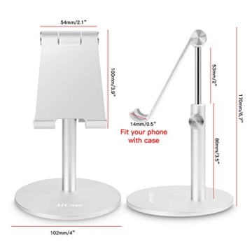 Adjustable Tablet Stand for iPad and iPhone - Durable Aluminum