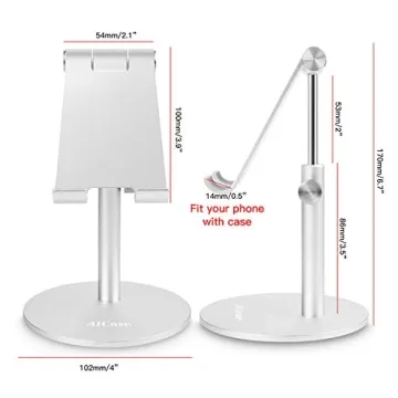 Adjustable Tablet Stand for iPad and iPhone - Durable Aluminum
