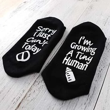 TITTOK Pregnancy Gift New Mom Gifts Growing a Tiny Human Mom Socks Mom to Be Gift Pregnant Mom Gift Mother's Day