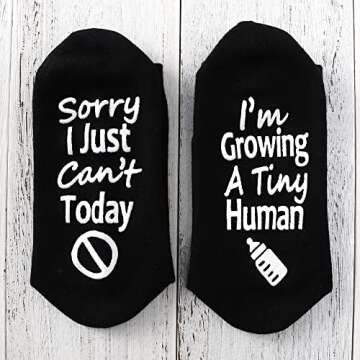 TITTOK Pregnancy Gift New Mom Gifts Growing a Tiny Human Mom Socks Mom to Be Gift Pregnant Mom Gift Mother's Day