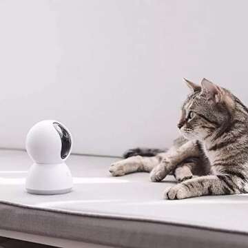 Xiaomi Mi Home Security Camera 360° 1080P, HD Home Security IP Camera Wireless WiFi Pet Camera with Sound/Motion Detection, Motion Tracking, Night Vision, 2-Way Audio, Remote View, Works with Alexa