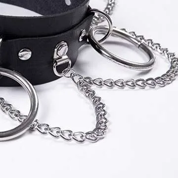 Jurxy Choker Necklace Elegant Adjustable Punk Rock Style