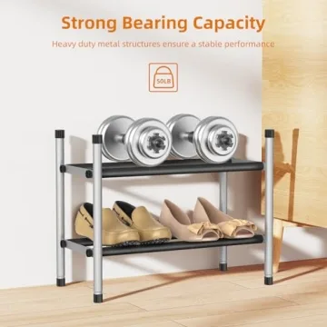 Strong Expandable Shoe Rack for Organized Footwear