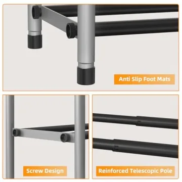 Strong Expandable Shoe Rack for Organized Footwear