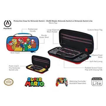 PowerA Mario Pop Protection Case for Nintendo Switch & Lite - Ultimate Gaming Storage