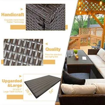 Stylish U-MAX 7 Piece Outdoor Sofa Set for All Occasions