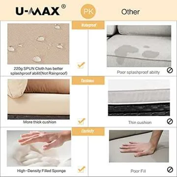 Stylish U-MAX 7 Piece Outdoor Sofa Set for All Occasions