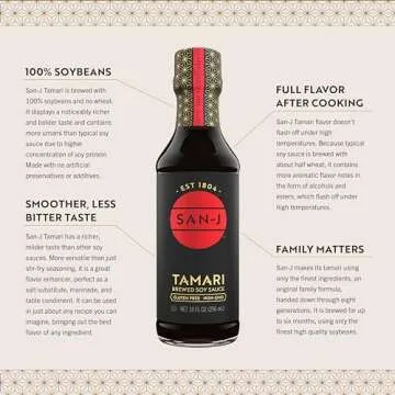 San-J - Gluten Free Tamari Soy Sauce - Specially Brewed - Made with 100% Soy - 64 oz. Container