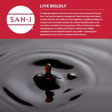 San-J - Gluten Free Tamari Soy Sauce - Specially Brewed - Made with 100% Soy - 64 oz. Container
